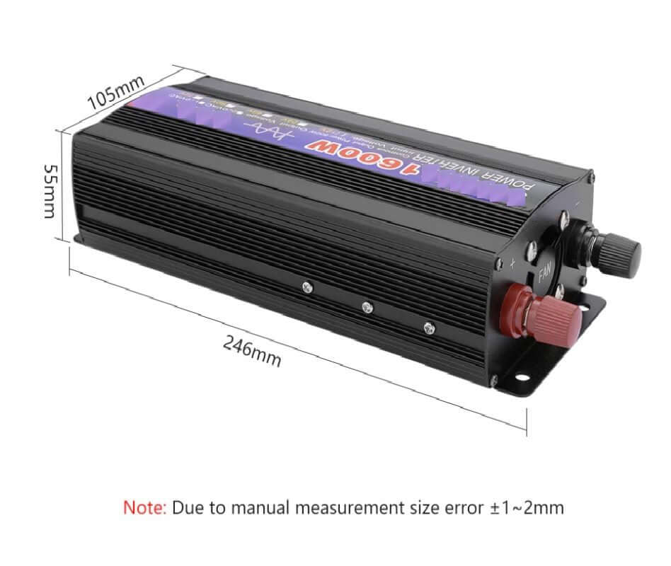 1600W Car Inverter 12V - The Shopsite