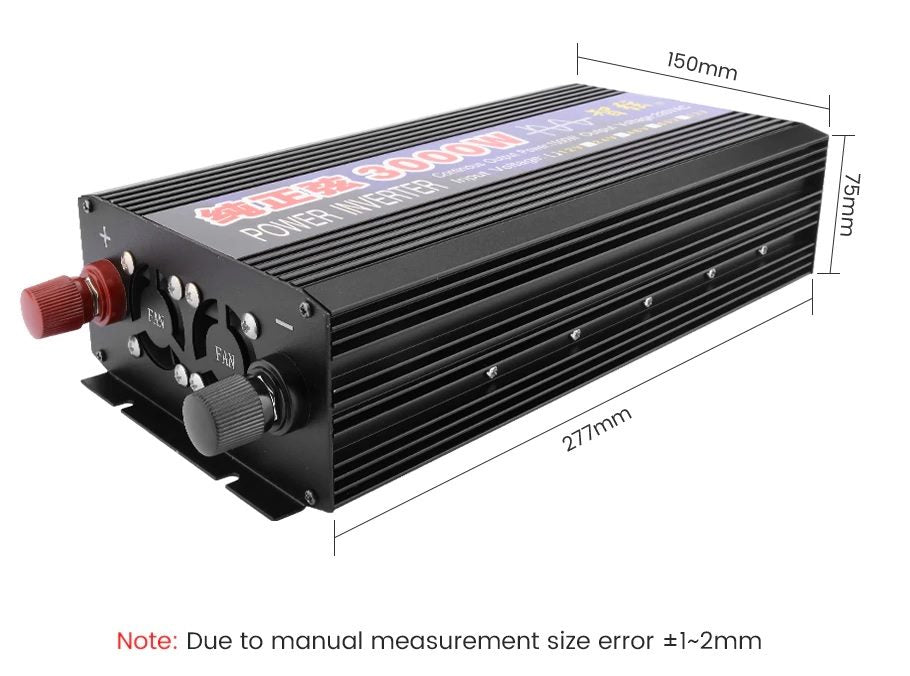 Inverter compact size 277 x 150 x 75mm