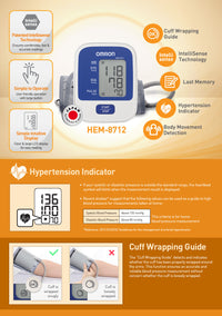 Thumbnail for Omron Blood Pressure Monitor HEM 8712