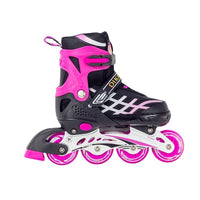 Thumbnail for Kids Adjustable Inline Skates with Light Up Wheels Size33-37 Pink