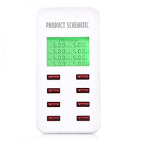 Thumbnail for 8-port USB Charger with LCD Display