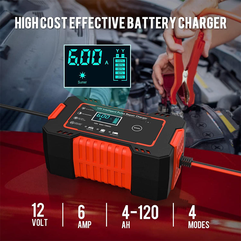 Car Battery Charger 12V 6A
