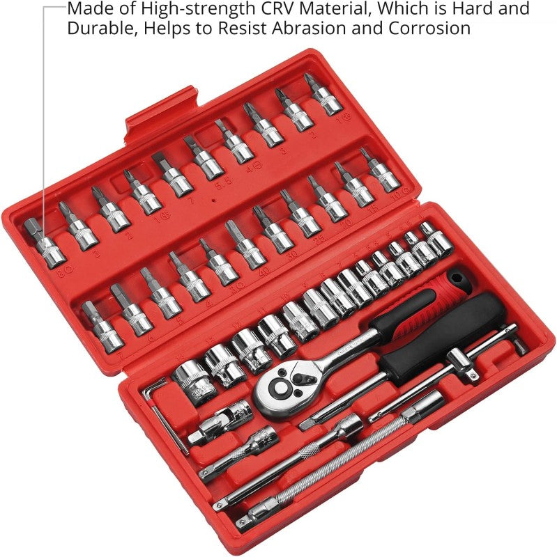 Ergonomic plastic handle on ratchet wrench