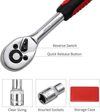 Thumbnail for Sockets arranged by size in blow case