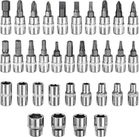 Thumbnail for Ratchet wrench socket set with sliding T-bar