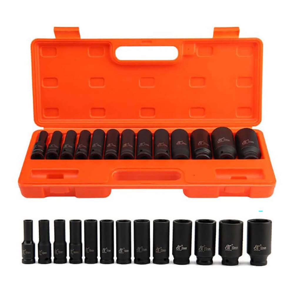 Socket set ready for garage or workshop use