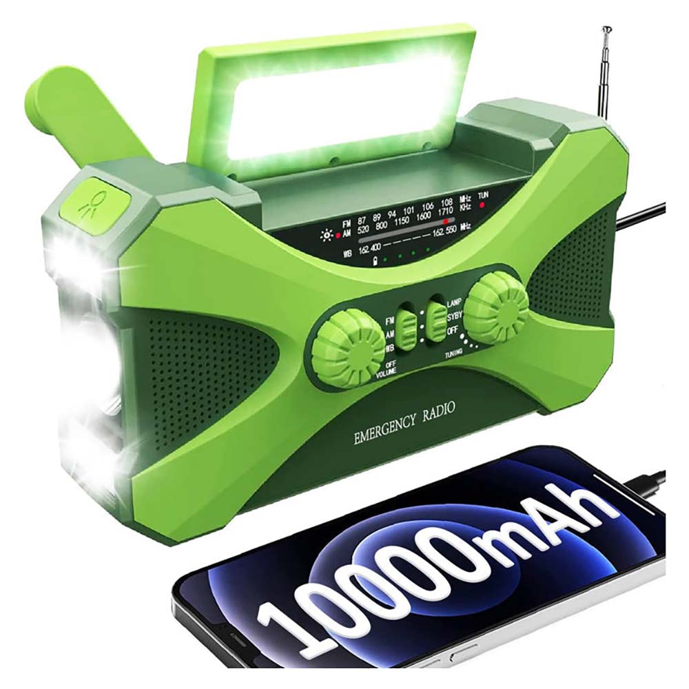 Emergency radio SOS alarm button