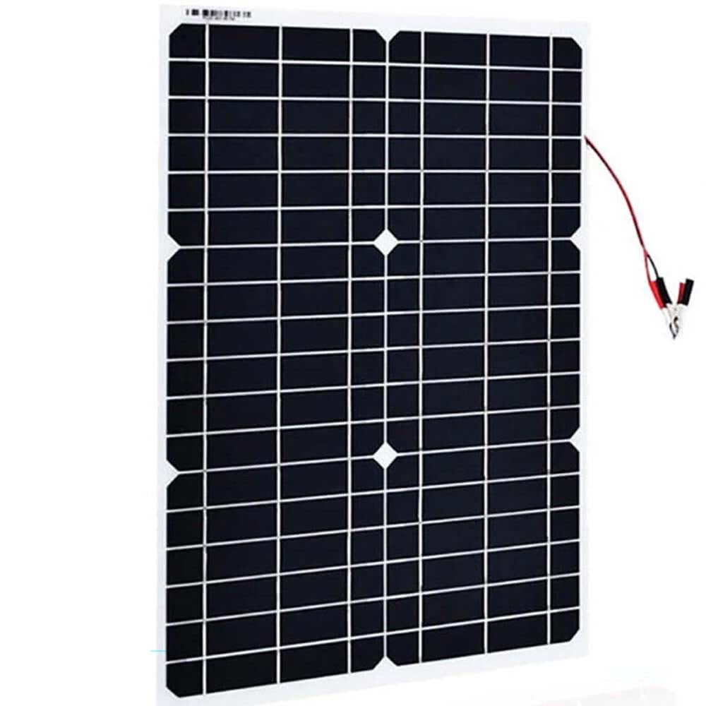 Solar panel side profile showing thickness