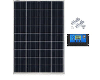 Thumbnail for Monocrystalline solar panel in outdoor setting