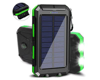 Thumbnail for Portable solar power bank showing dual 5V USB outputs