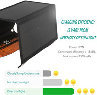 Thumbnail for 21W Foldable Solar Panel Phone Charger - The Shopsite