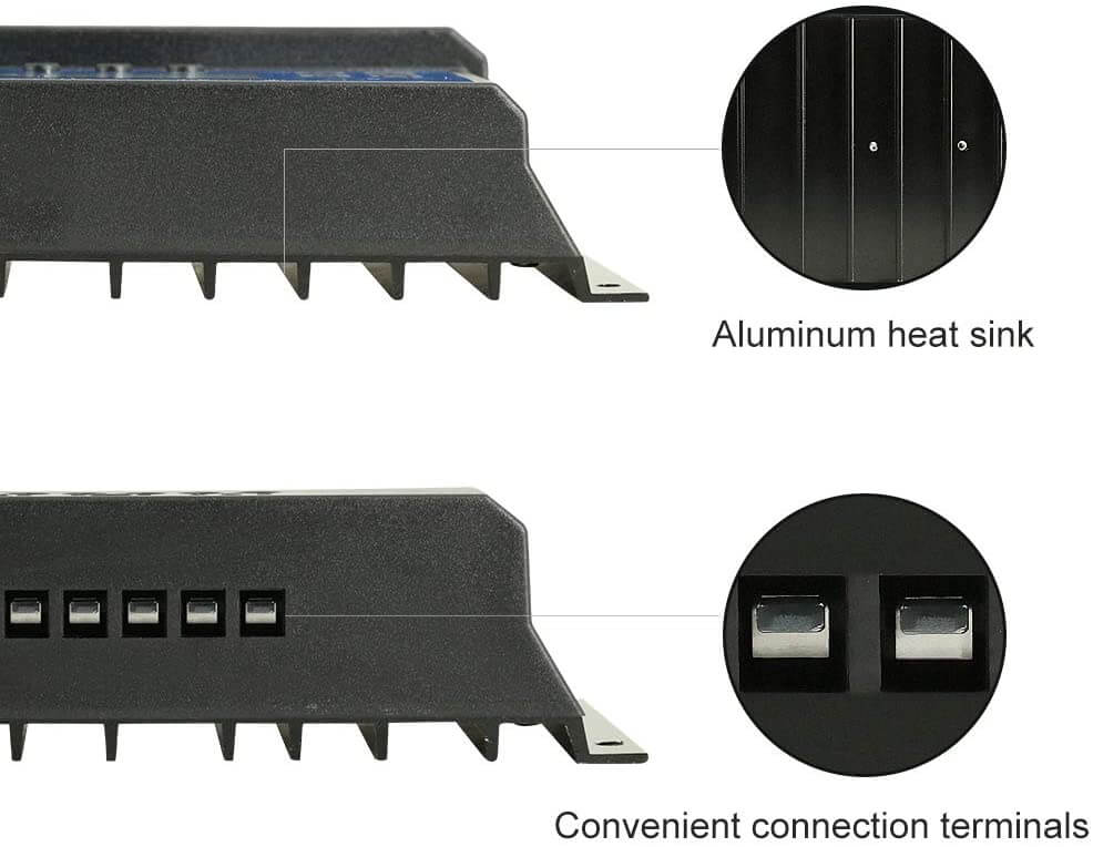 50A Solar Charge Controller With Dual Usb Port 12V/24V - The Shopsite