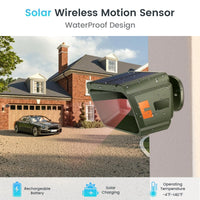 Thumbnail for Close-up of solar panel on driveway alarm sensor