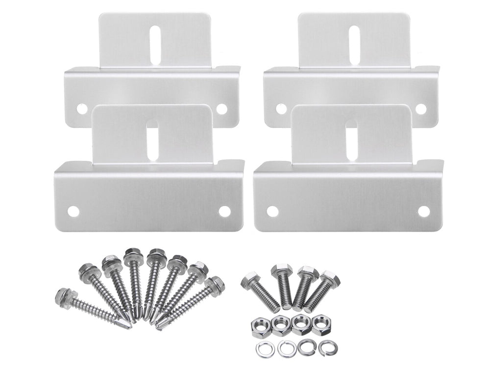 Solar Panel Mount Kit - Z Bracket For Rv/Roof Z Bracket For Rv/Roof Solar Panel Mounting Kit 4 Pcs