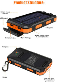 Thumbnail for Solar charger with carabiner