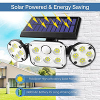 Thumbnail for 3-Headed Outdoor Solar Motion Sensor Light