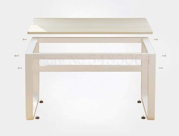 Computer Desk Workstation Sturdy Metal Frame Home Office Desk Table