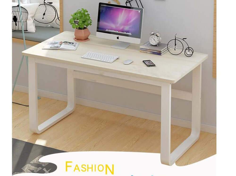 Computer Desk Workstation Sturdy Metal Frame Home Office Desk Table - The Shopsite