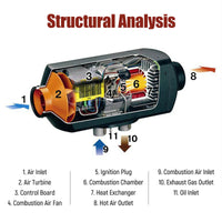 Thumbnail for Diesel Air Heater 5kW 12V with LCD Switch