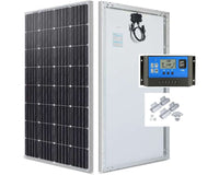 Thumbnail for Solar panel package with controller and mount