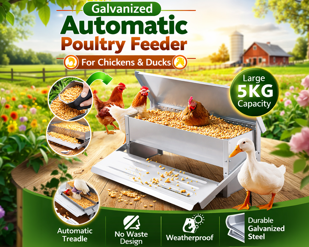 Chicken feeder easy assembly