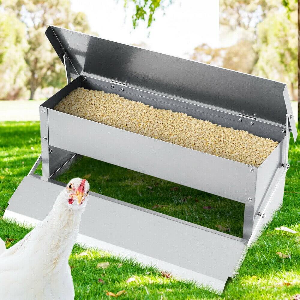 Weatherproof chicken feeder