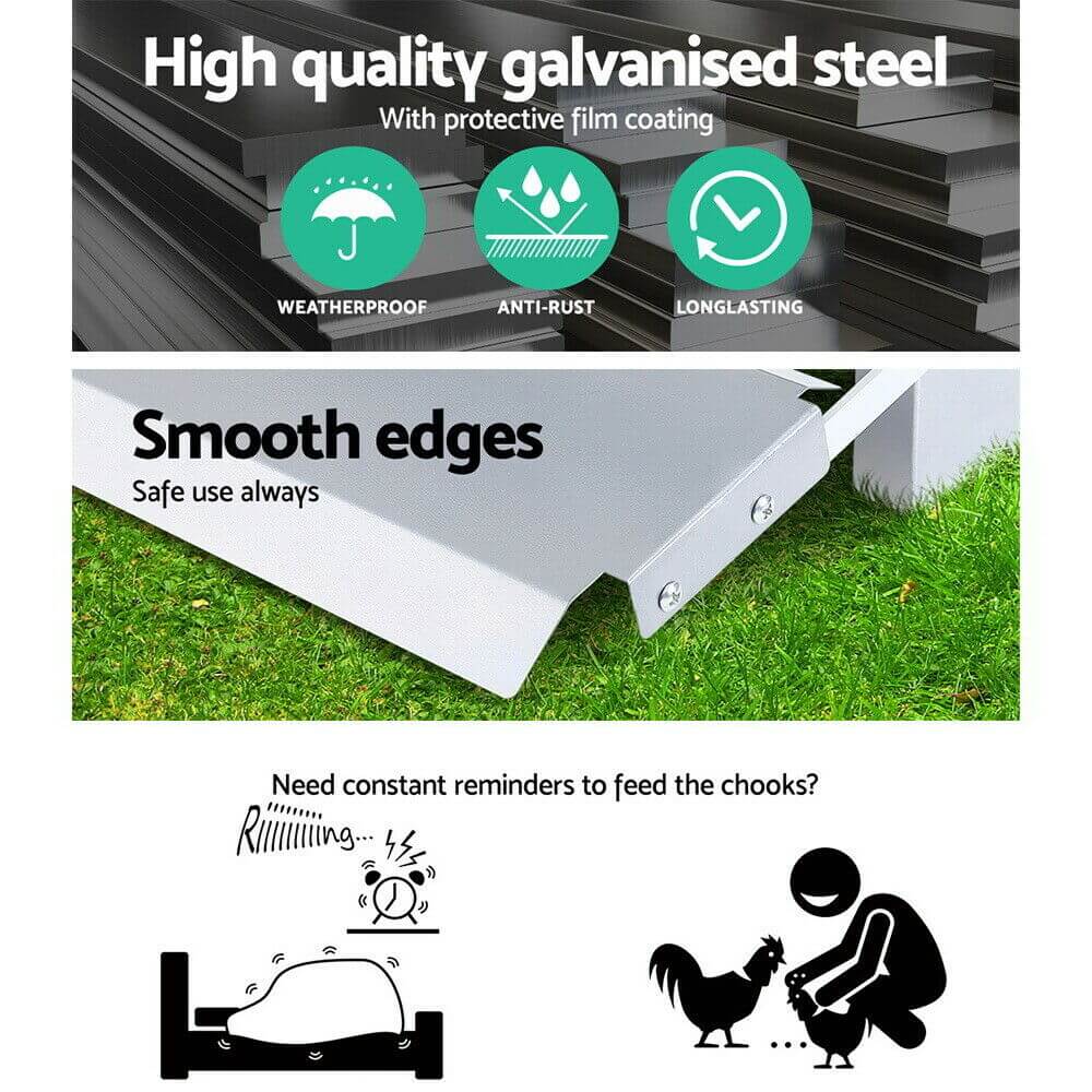 Chicken feeder with non slip pedal