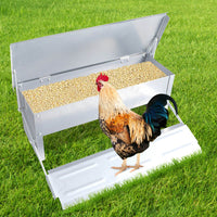 Thumbnail for Chicken feeder with treadle pedal