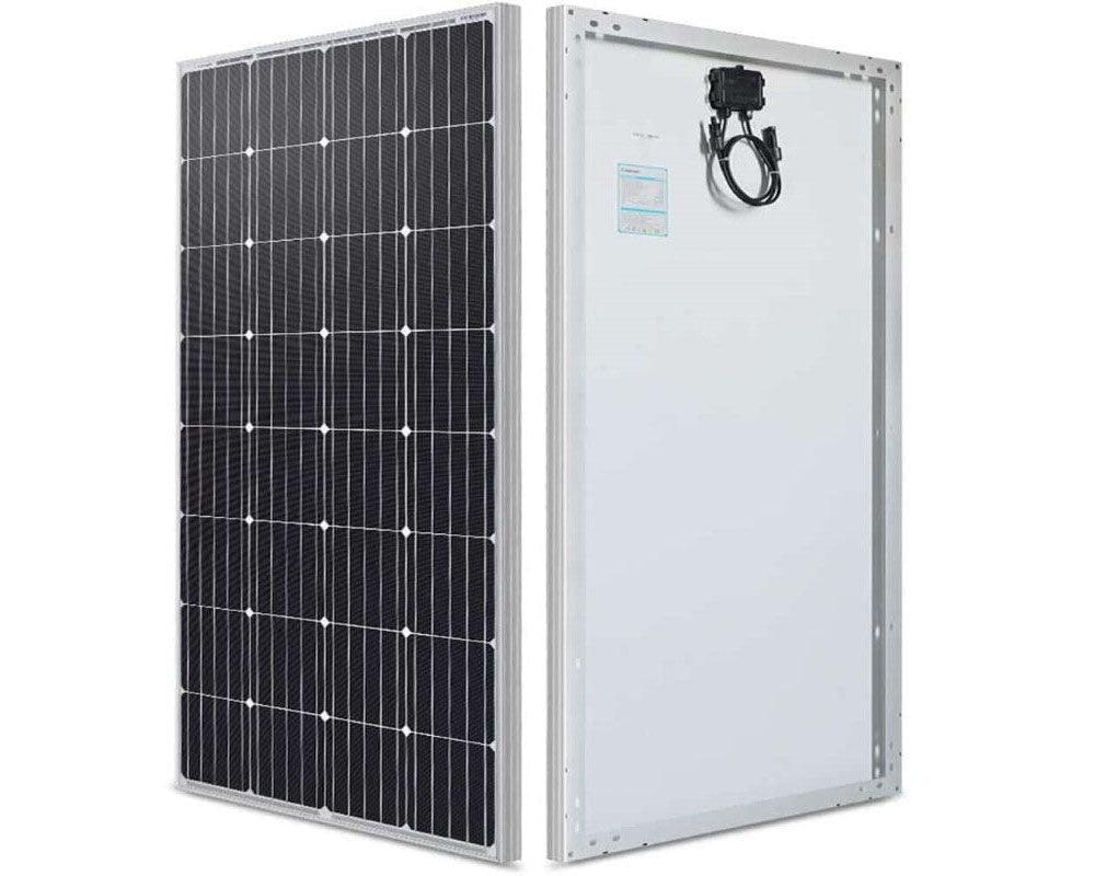 Solar panel with anti-reflective glass