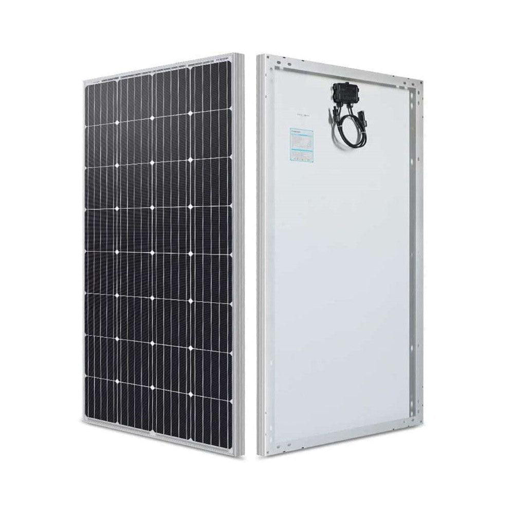 Polycrystalline solar panel in outdoor setting