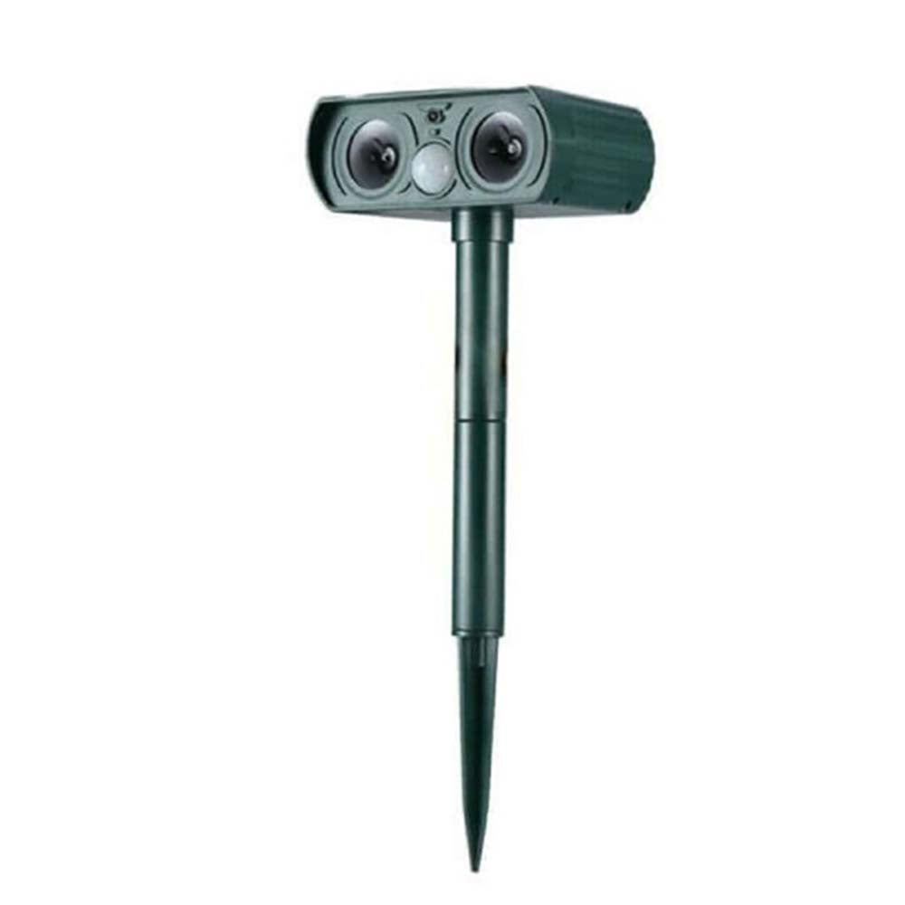 Solar powered ultrasonic insect repeller outdoor