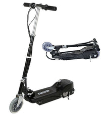 Thumbnail for Scooter folded and carried by user