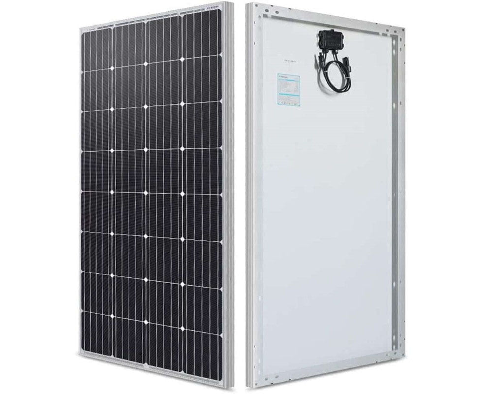 Solar panel charging 12V battery