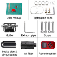 Thumbnail for Diesel Air Heater 5KW 12V Full Kit - The Shopsite