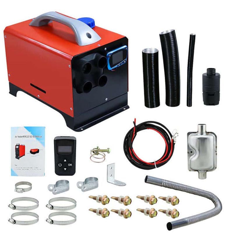 Diesel air heater filter and mounting hardware