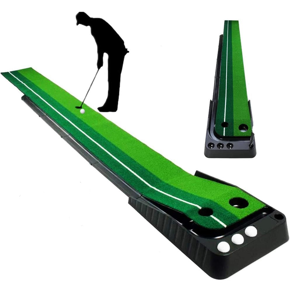 Golf putting mat used for indoor golf training