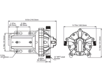 Thumbnail for Seaflo 12V Dc Diaphragm Pump 5.0Gpm 60Psi