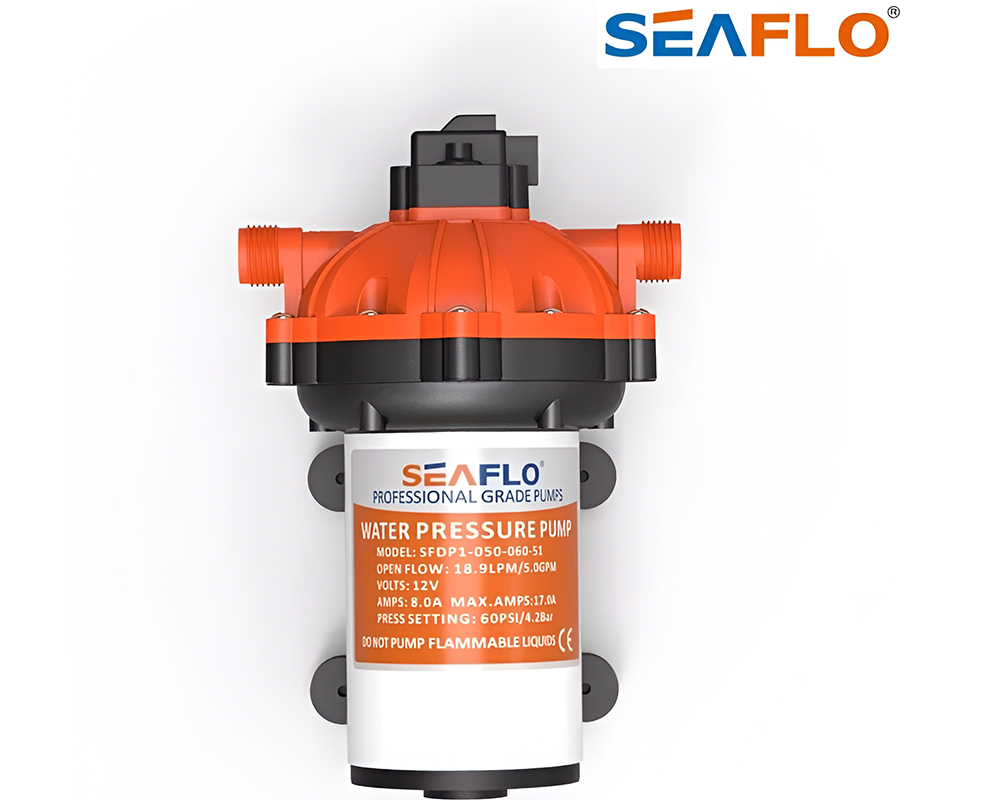Seaflo 12V Dc Diaphragm Pump 5.0Gpm 60Psi