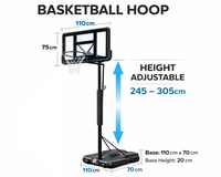 Thumbnail for Portable Adjustable Basketball Hoop Board