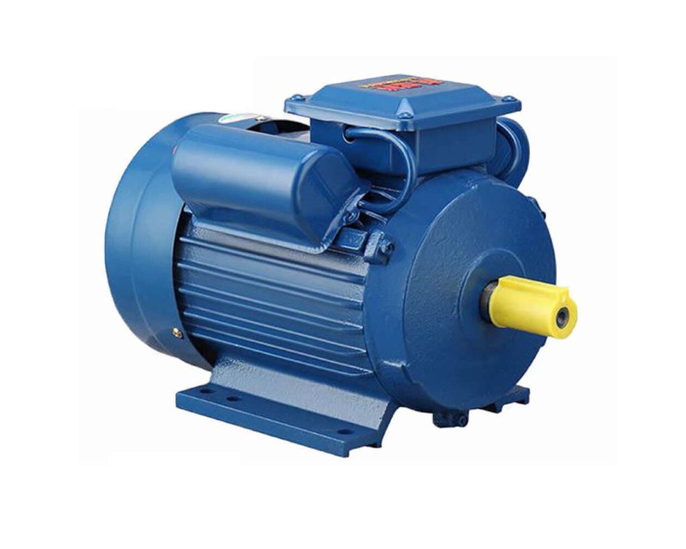 Electric motor baseplate with mounting holes