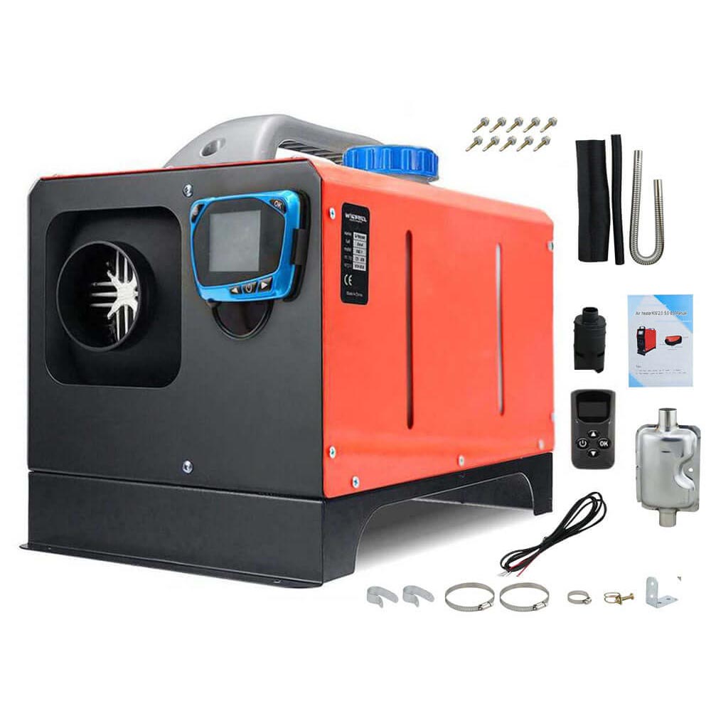 12V diesel air heater red and black unit