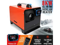 Thumbnail for 12V diesel heater with exhaust pipe attached