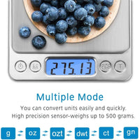 Thumbnail for Digital Scales Digital Kitchen Scale Toprime 500g 0.01g High Precision