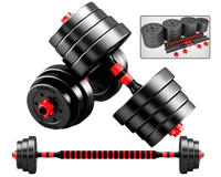 Thumbnail for Adjustable dumbbells 20kg set with included gloves