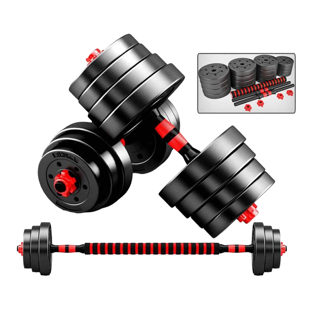 Dumbbells barbell set with secure grip handles