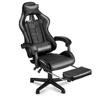 Thumbnail for Gaming chair footrest retracted under seat