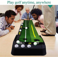 Thumbnail for Golf Putting Practice Mat 3 Meters, Indoor Golf Putter Practice Set - The Shopsite