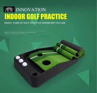 Thumbnail for Golf Putting Practice Mat 3 Meters, Indoor Golf Putter Practice Set - The Shopsite