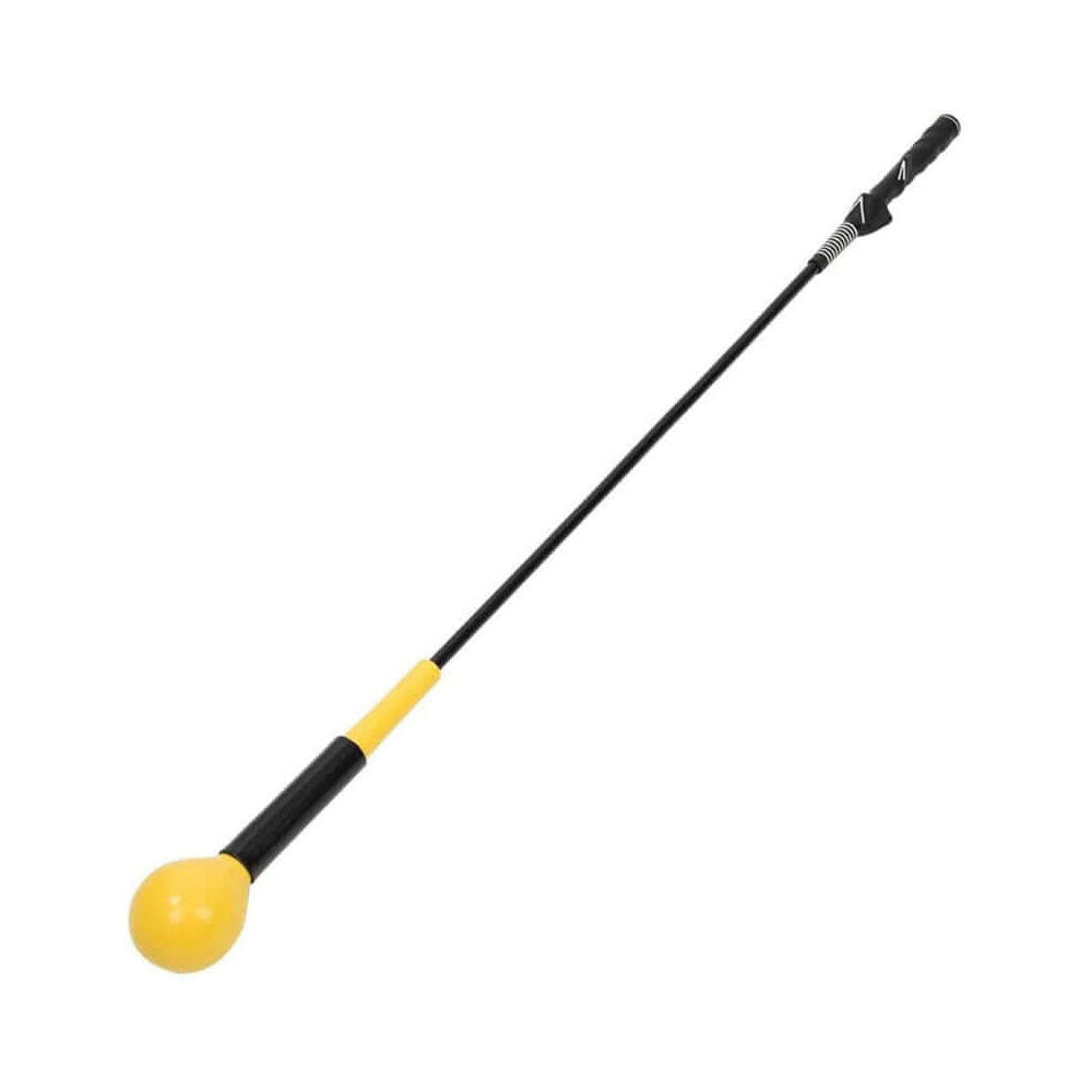 Golf swing trainer used indoors for practice