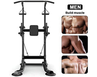 Thumbnail for Power Tower Pull Up Bar Dip Station Bench